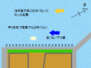 貝塚人工島 沖向きテトラ 概略図