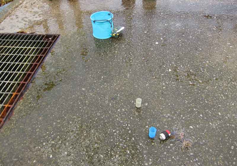 釣り場はきれいに