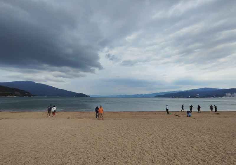 気比の松原の砂浜