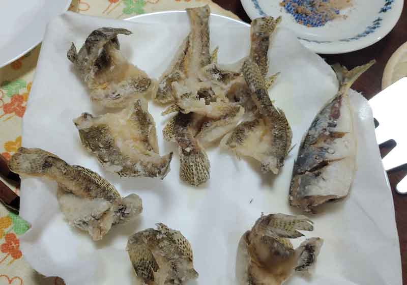 ハゼの唐揚げ